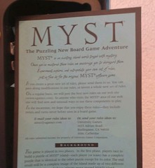 Myst Board Game 1998 University Games – Adventure Puzzle- Used Complete