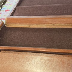 VTG Rummikub Tile Game in Brown Faux Leather Briefcase Missing 1 Tile