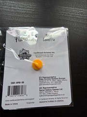 Flamecraft Bread Token Enamel Pin Cardboard Alchemy PAX UNPLUGGED 2025 EXCLUSIVE