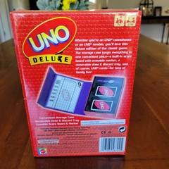 Uno Deluxe Card Game 2007 New Complete Mattel Sealed
