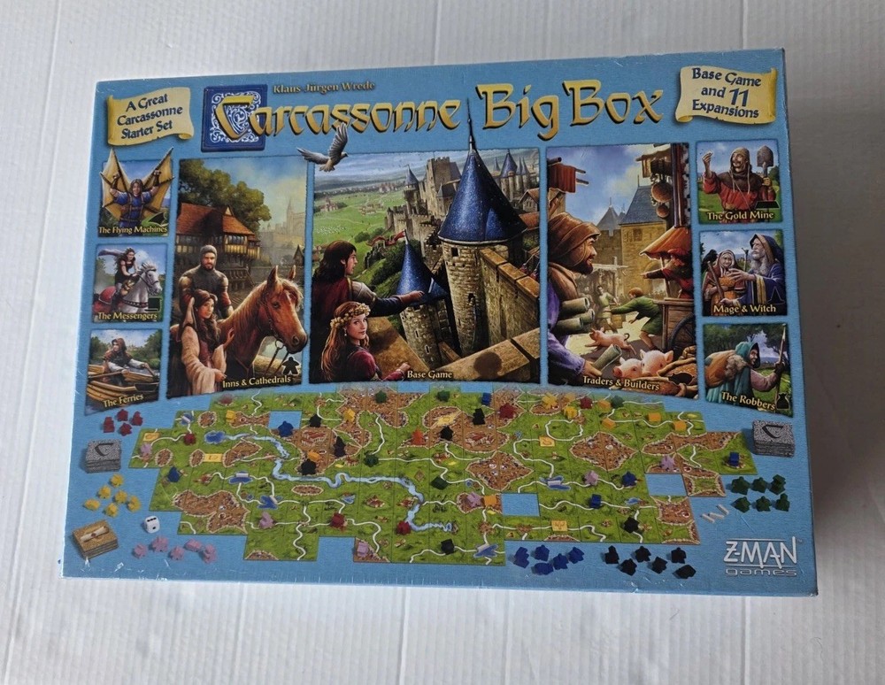 Z-Man Games Carcassonne Big Box Base Game + 11 Expansions Spiel des Jahres