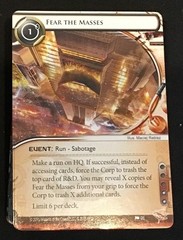 Android Netrunner ~ Fear the Masses Data Pack ~ Mumbad Cycle ~ Complete ~ OEJ