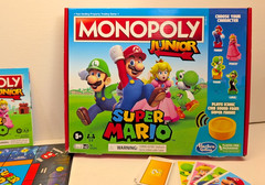 100% COMPLETE! HASBRO MONOPOLY JUNIOR SUPER MARIO COIN SOUND UNIT WITH BATTERIES