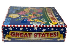 GREAT STATES! Board Game, 2010 International Playthings, New Sealed
