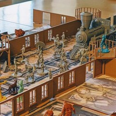 CMON Zombicide Undead or Alive Western Wall Terrain Set Wooden Rare