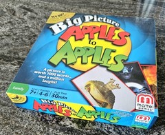 APPLES TO APPLES Big Picture Board Game 2012 Mattel Games Factory
