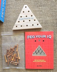 Peg Your IQ Dave Oliver Peg Board Game W/ Manual Sterling Inovations
