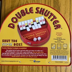 DOUBLE SHUTTER Shut the Super Box Game in Tin Blue Orange Games Manual Excellent