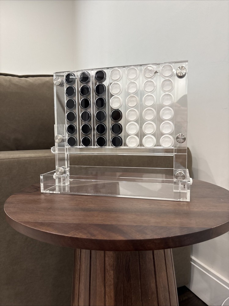 Connect Four Acrylic Table Top Luxurious Game Perfect For Coffee Table Decor