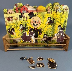 Crows in the Corn cork shooting game Parker Brothers 1930 Incomplete