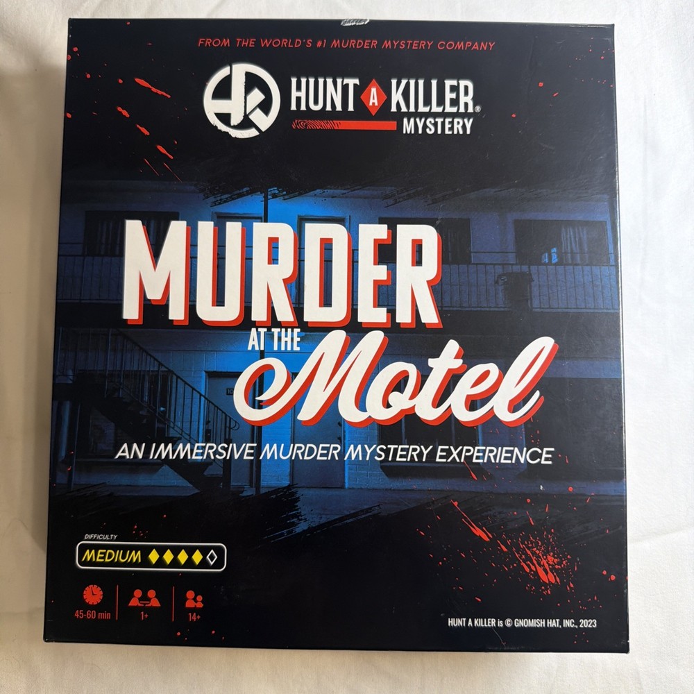 Hunt A Killer Murder at The Motel, Immersive Mystery Game COMPLETE GUC