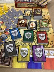LN Mint Warrior Knights Fantasy Flight Board Game With Crown & Glory Expansion