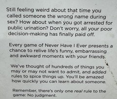 Never Have I Ever The Game of Poor Life Decisions – Drinking Game 17+ FREE SHIP