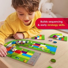 HABA Monza Car Racing Board Game – Color Matching Strategy Family Board Games