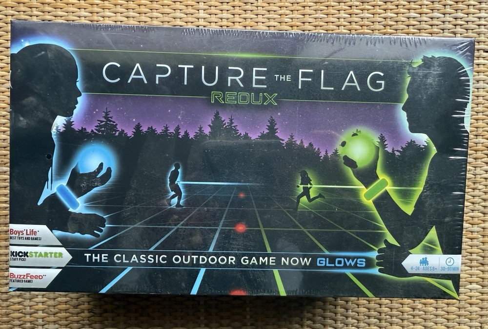 CAPTURE THE FLAG REDUX Original Glow In The Dark Outdoor Game-Complete