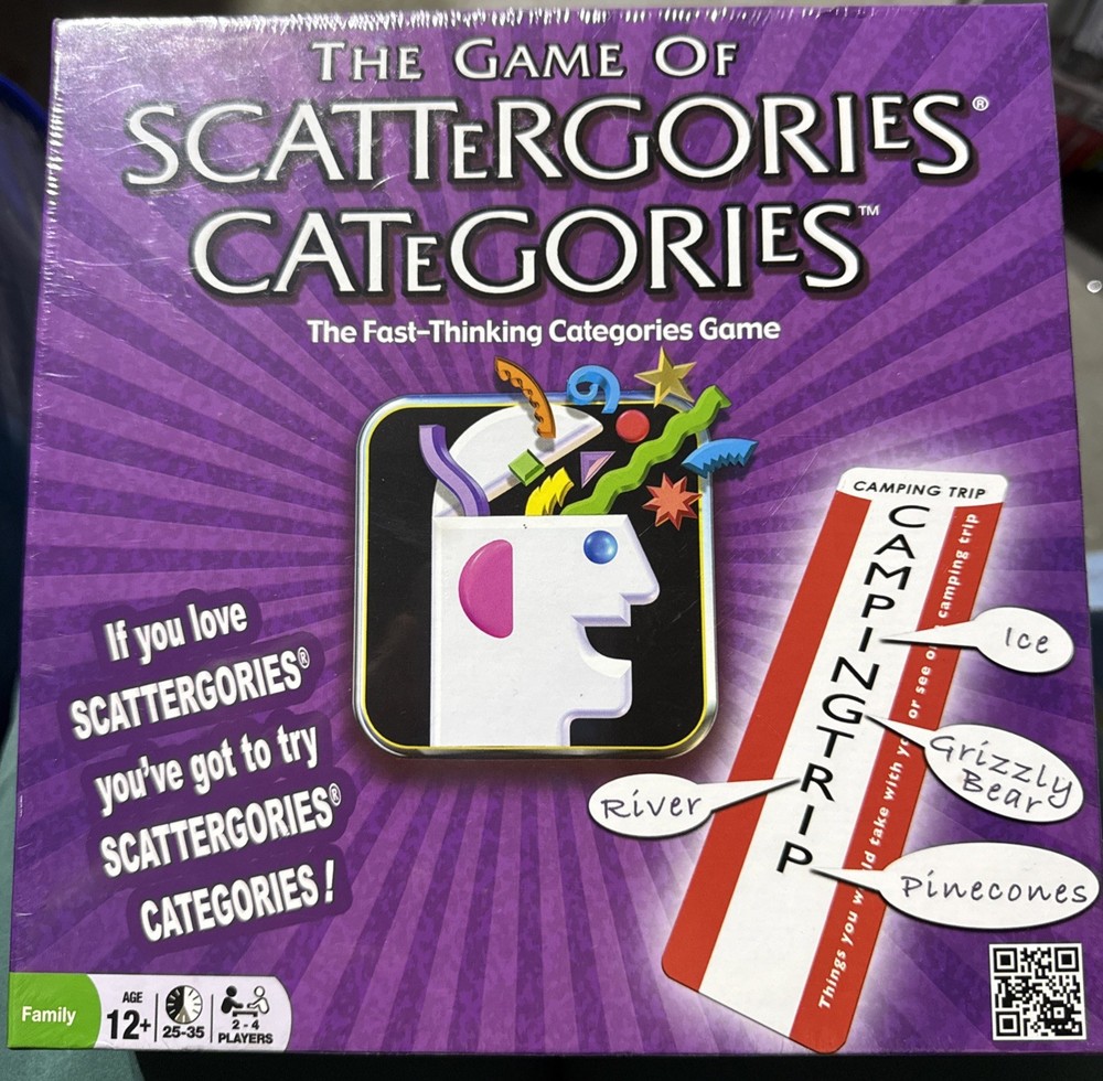 Scattergories Categories Board Game BRAND NEW FACTORY SEALED