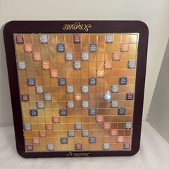 Scrabble Deluxe Edition Crossword Game 1999 100% COMPLETE! EXCELLENT CONDITION