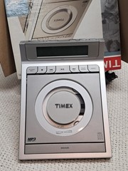 Timex T609 Stereo CD Dual Alarm Clock Radio MP3 Audio open box