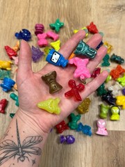 GoGos Crazy Bones Things Figures Lot of 64 Mixed Loose