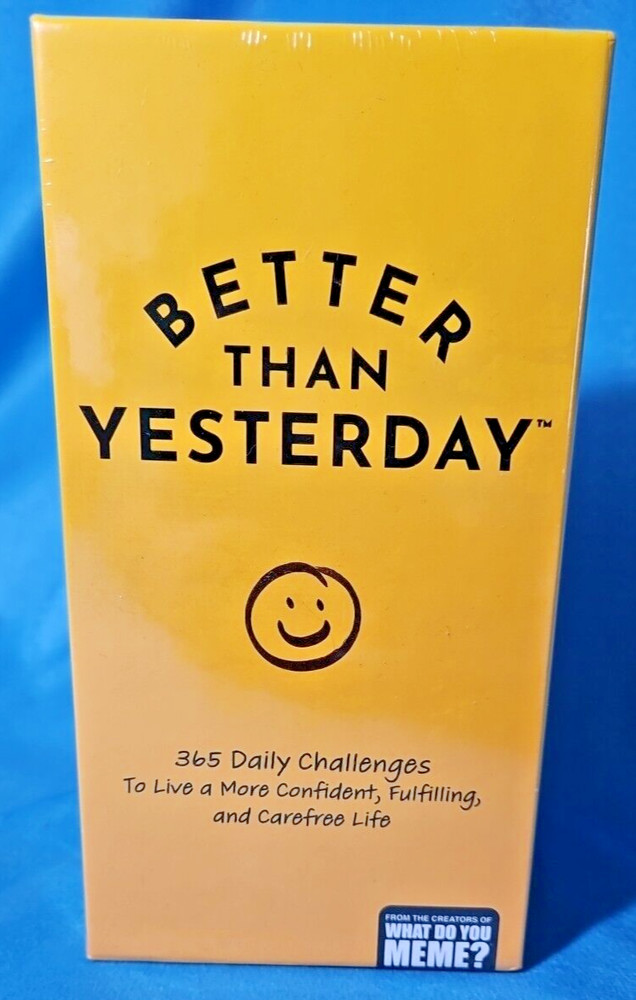 Better Than Yesterday Self Help 365 Daily Challenges Mindfulness Game
