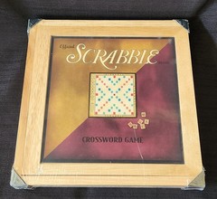 NEW Official SCRABBLE Parker Bros Nostalgia Edition Wooden Box Board Game Sealed