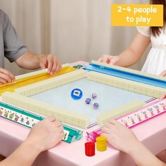 Jolitac American Mahjong Game Set, 166 3 inches x 10 inches, Blue & White