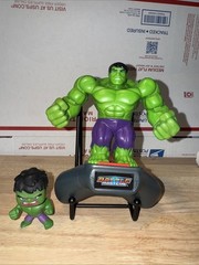 Marvel Battle Masters The Hulk Hasbro 2013 Handheld Fun 5″ Ruffalo + Hulk Mini!!
