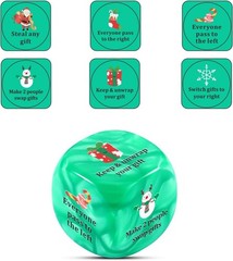 Santa Swap Gift Exchange Dice Christmas Party Games Gift for Families Exchang…