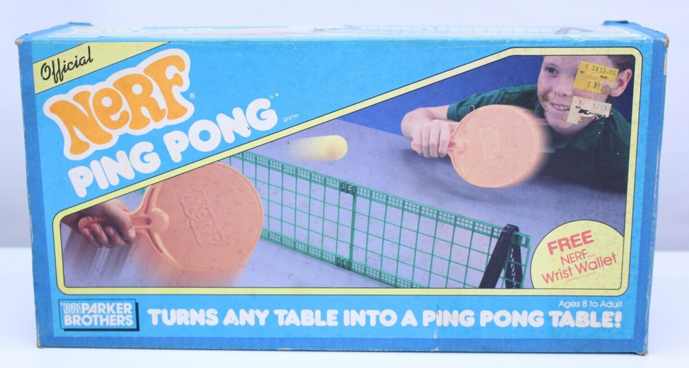 Ping Pong Table Tennis Set Complete Toy Game VTG 1987 Old Classic Kids GUC