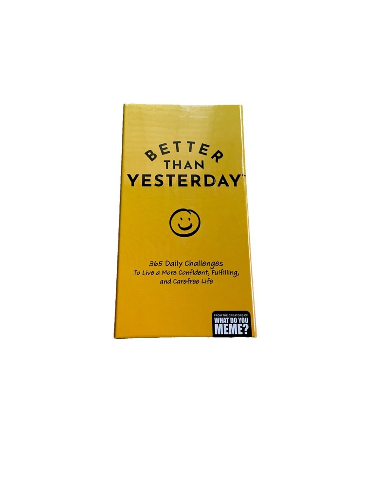 Better Than Yesterday Card Game 365 Daily Challenges…(Brand New)