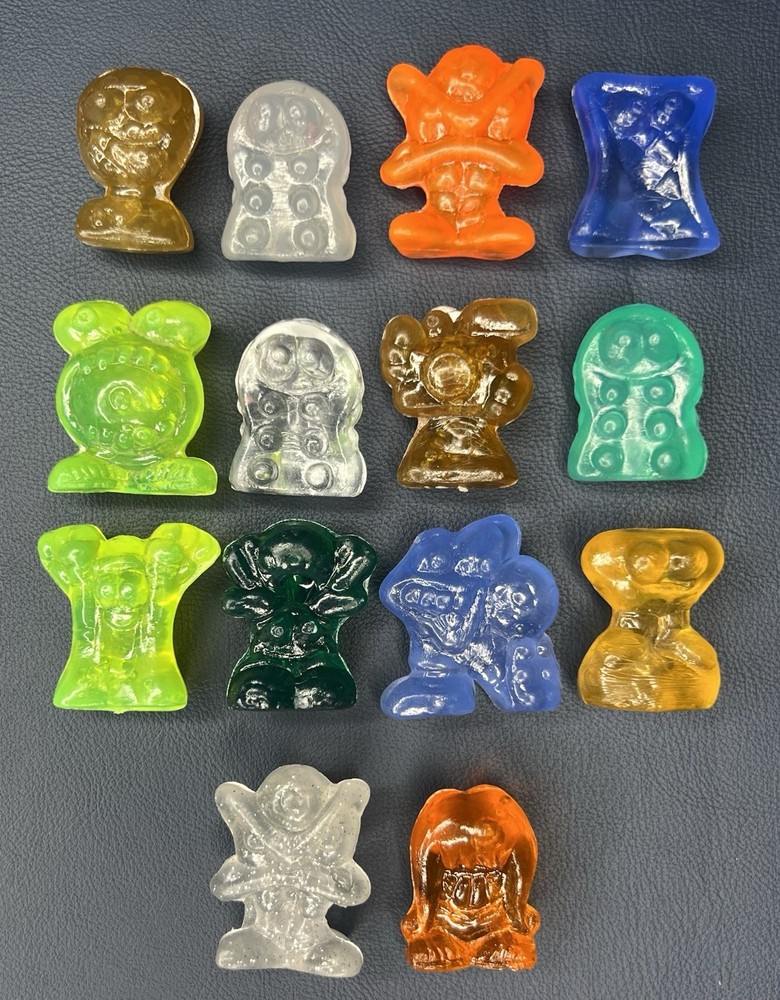 Lot of 14 Hielocos Futboleros Figures Sports Crazy Bones GoGos 1990s Vintage