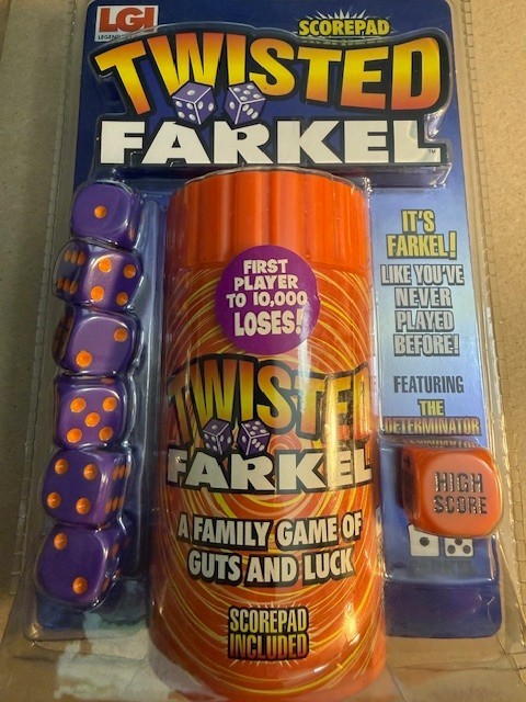 LGI Legendary Games – Twisted FARKEL Family Dice Game – NEW – Sealed Free Ship