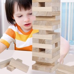 Wooden Giant Tumble Tower Game – 60 Blocks for Thrilling Fun & Skill Development