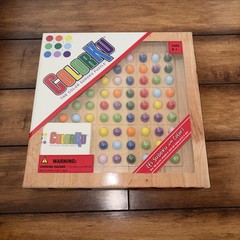 ColorKu Wooden Color Sudoku Puzzle Game COMPLETE w/ Box Solutions NEW