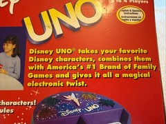 Disney UNO Electronic Tinker Bell Lights Sounds Game 2002 Tested Works