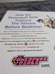 The Powerpuff Girls Saving The World Before Bedtime 2000 MB Vintage Board Game.