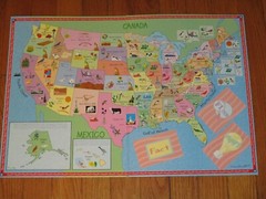 Great States Game International Playthings US United Geography Map Instructions