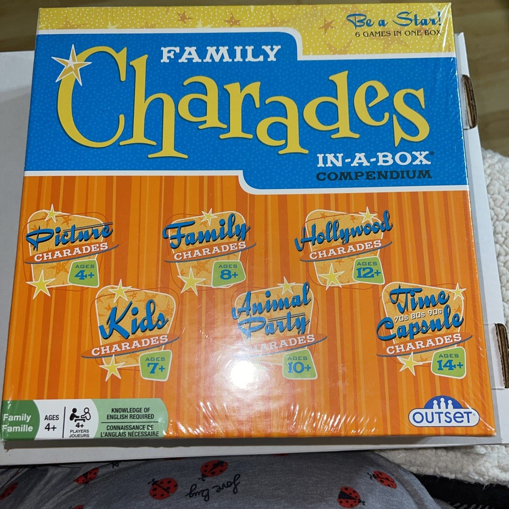 OUTSET Media Family Charades Inabox Compendium 11166 Sealed New In Box