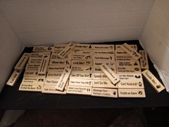 Pakoc ADULT Couples Game Wooden Tumbling Tower Game 48 Wooden Stacking Game