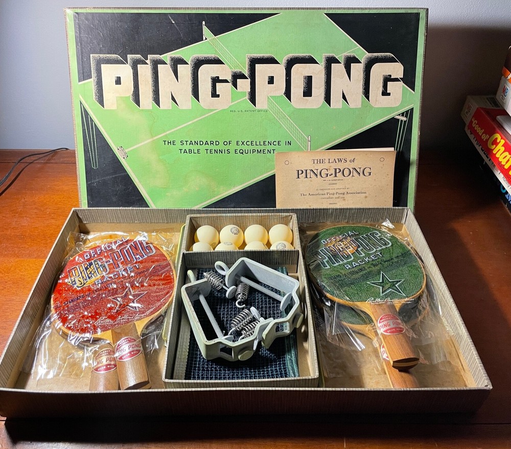 Ping Pong, Parker Brothers, 1939, Table Tennis