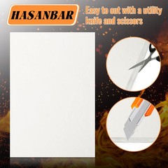 4 Pcs High Temperature Gasket Paper, Ceramic Fiber Material White