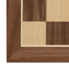 WE Games Classic Walnut Wooden Chess Board Only 11.875 inches, Large Chess Board