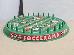 Vtg 1980s Soccerama Tabletop Soccer Game Delvar No. 4040 Incomplete Board Game