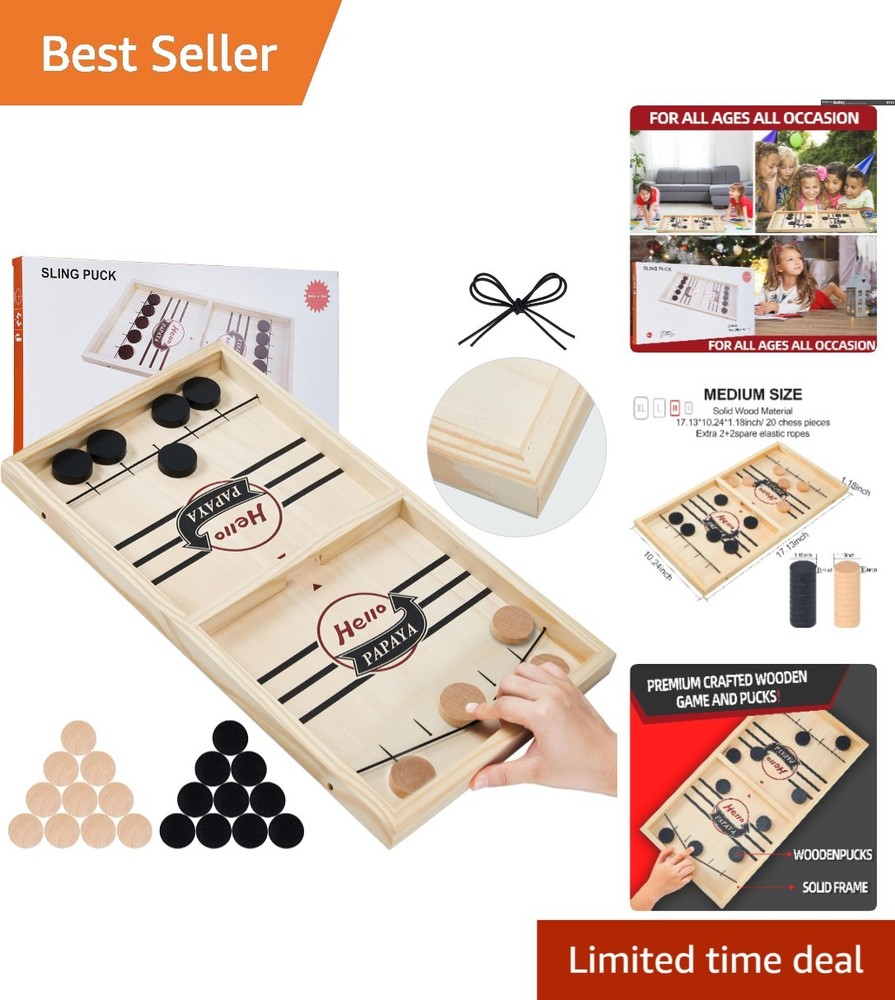 Ultimate Fast Sling Puck Game – A Woodcrafted Adventure for Parties & Gatherings