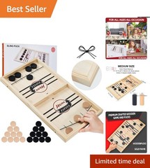 Ultimate Fast Sling Puck Game – A Woodcrafted Adventure for Parties & Gatherings