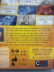 Czech Games Edition Codenames Vlaada Chvatil Party Game Spymaster Agents Clues