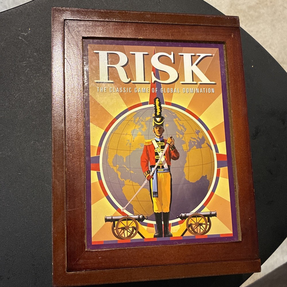 100% Complete Risk Vintage Game Collection Wooden Edition Library Shelf Wood