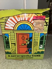 Vintage 1970 Parker Brothers Board Game Toy Witch Pitch Complete Nice Shape Work