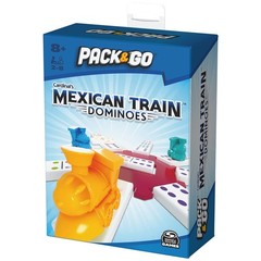 Spin Master Games Pack & Go Mexican Train Dominoes One Size Portable Game