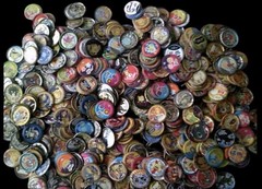 100 Mixed Vintage Tazos Pogs Simpsons Pokemon WWE Cartoon Lot